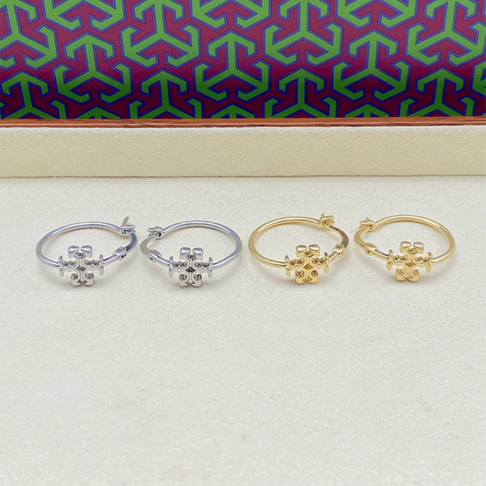 Tory Burch Letter Earrings for